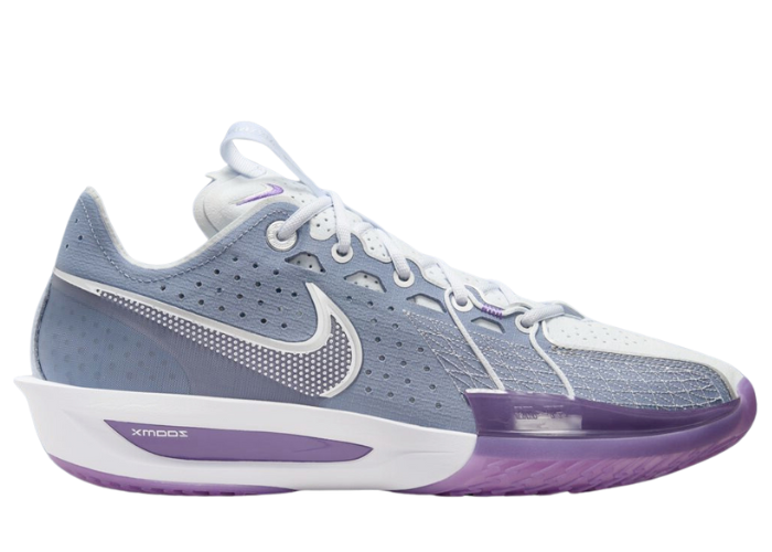 NIKE AIR ZOOM G.T. CUT3 ホワイト/グレー/パープルΩ